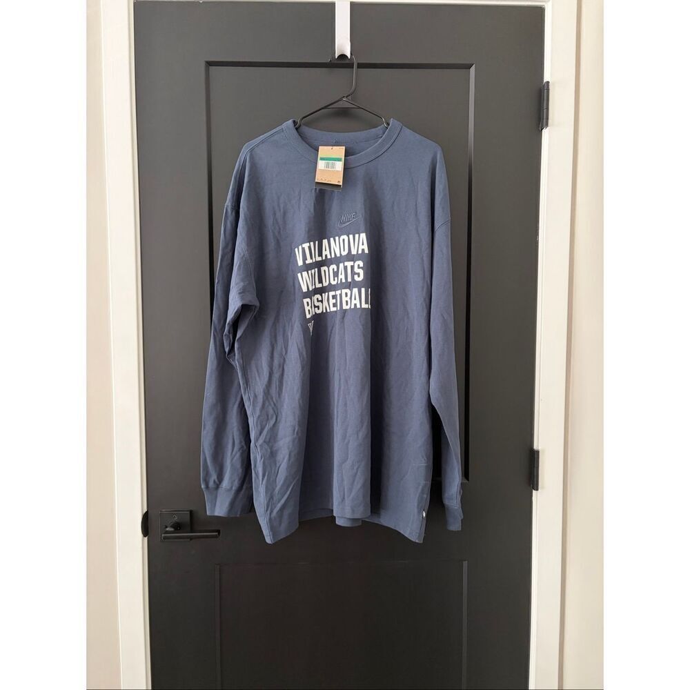 NWT Nike Villanova Wildcats Basketball Long Sleeve Size XL Tall